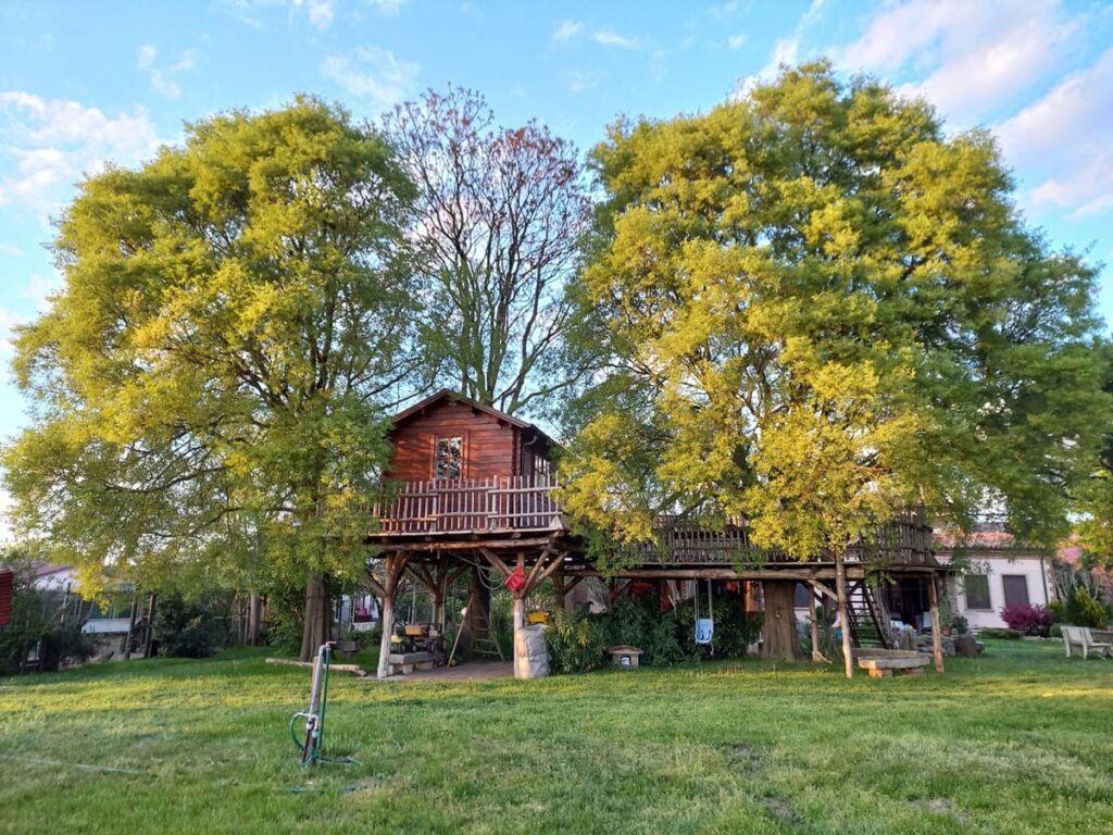 Casa sugli alberi di Parco Paradiso a Orgiano (Vicenza)